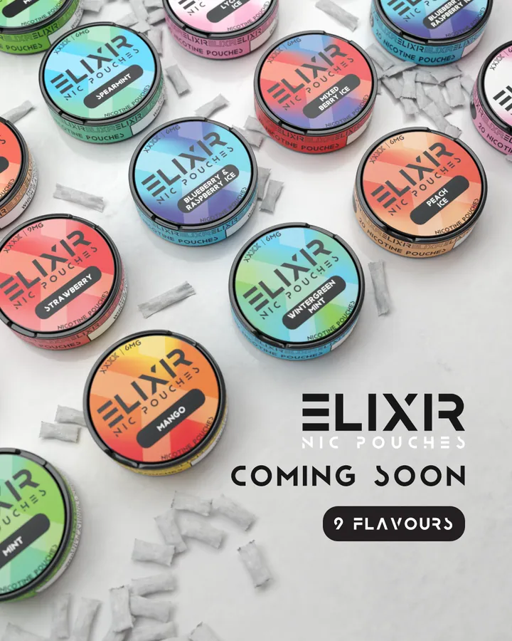 Coming soon, flat lay - Elixr
