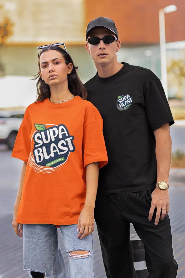 T-shirt mockup - Supa Blast